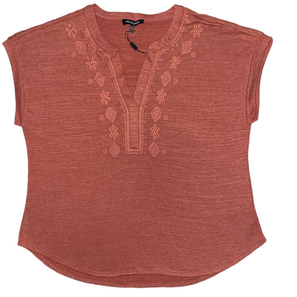 Cable & Gauge XL Short Sleeve Top